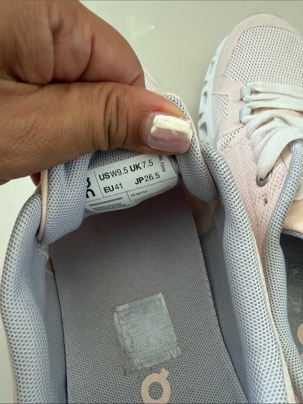 On Running Women's Pink Mesh Athletic Sneakers
